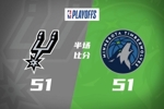 半场战报-马刺战平森林狼 文班亚马16+9 爱德华兹19+9